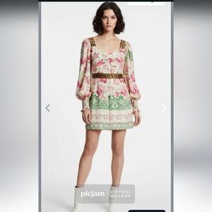 Korean Pop Faux Louis Vuitton Minidress Size Small Made In Vietnam